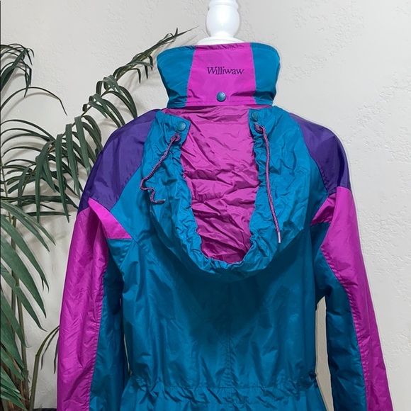 Columbia vintage 90s blue, pink, purple ski jacket - Picture 6 of 14